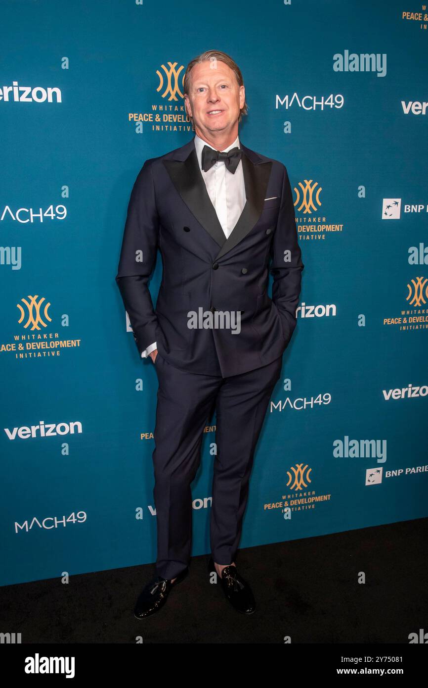 New York, New York, USA. September 2024. (NEU) 2024 Faces of Hope Gala. September 2024, New York, New York, USA: Hans Vestberg, CEO und Chairman von Verizon, nimmt an der 2024 Faces of Hope Gala in Gotham Hall am 27. September 2024 in New York City Teil. (Foto: M10s/TheNews2) (Foto: M10s/Thenews2/Zumapress) (Bild: © Ron Adar/TheNEWS2 Via ZUMA Press Wire) NUR ZUR REDAKTIONELLEN VERWENDUNG! Nicht für kommerzielle ZWECKE! Stockfoto