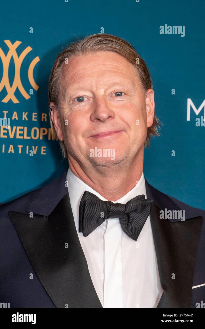 New York, Usa. September 2024. Hans Vestberg, CEO und Chairman von Verizon, nimmt an der 2024 Faces of Hope Gala in Gotham Hall in New York City Teil. (Foto: Ron Adar/SOPA Images/SIPA USA) Credit: SIPA USA/Alamy Live News Stockfoto