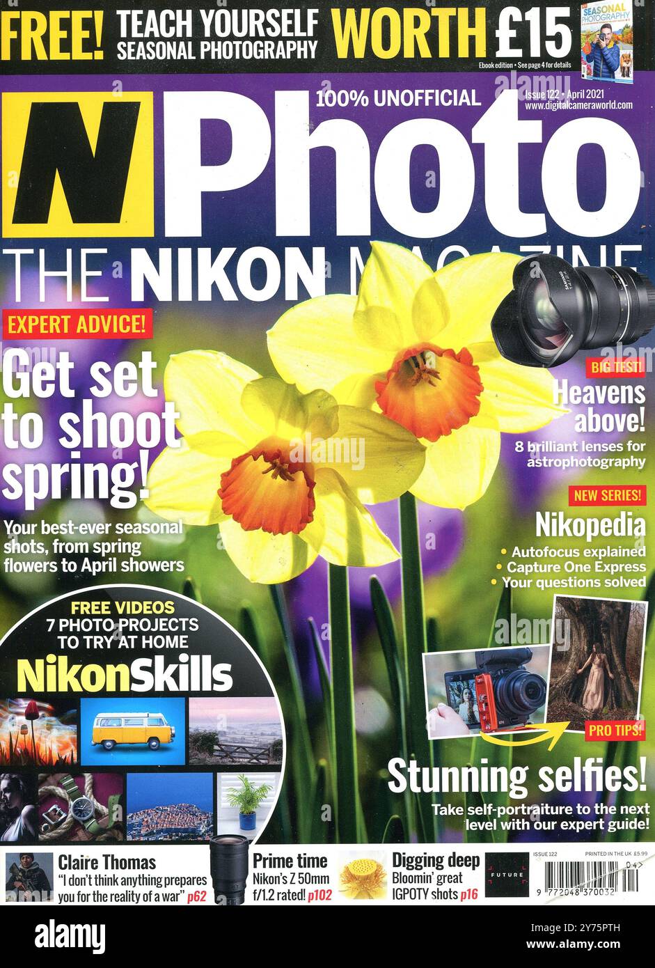 Cover des Magazins N Photo, veröffentlicht im April 2021. Das Magazin, das sich an Nutzer von Nikon-Kameras richtete, wurde im Oktober 2024 eingestellt. Stockfoto