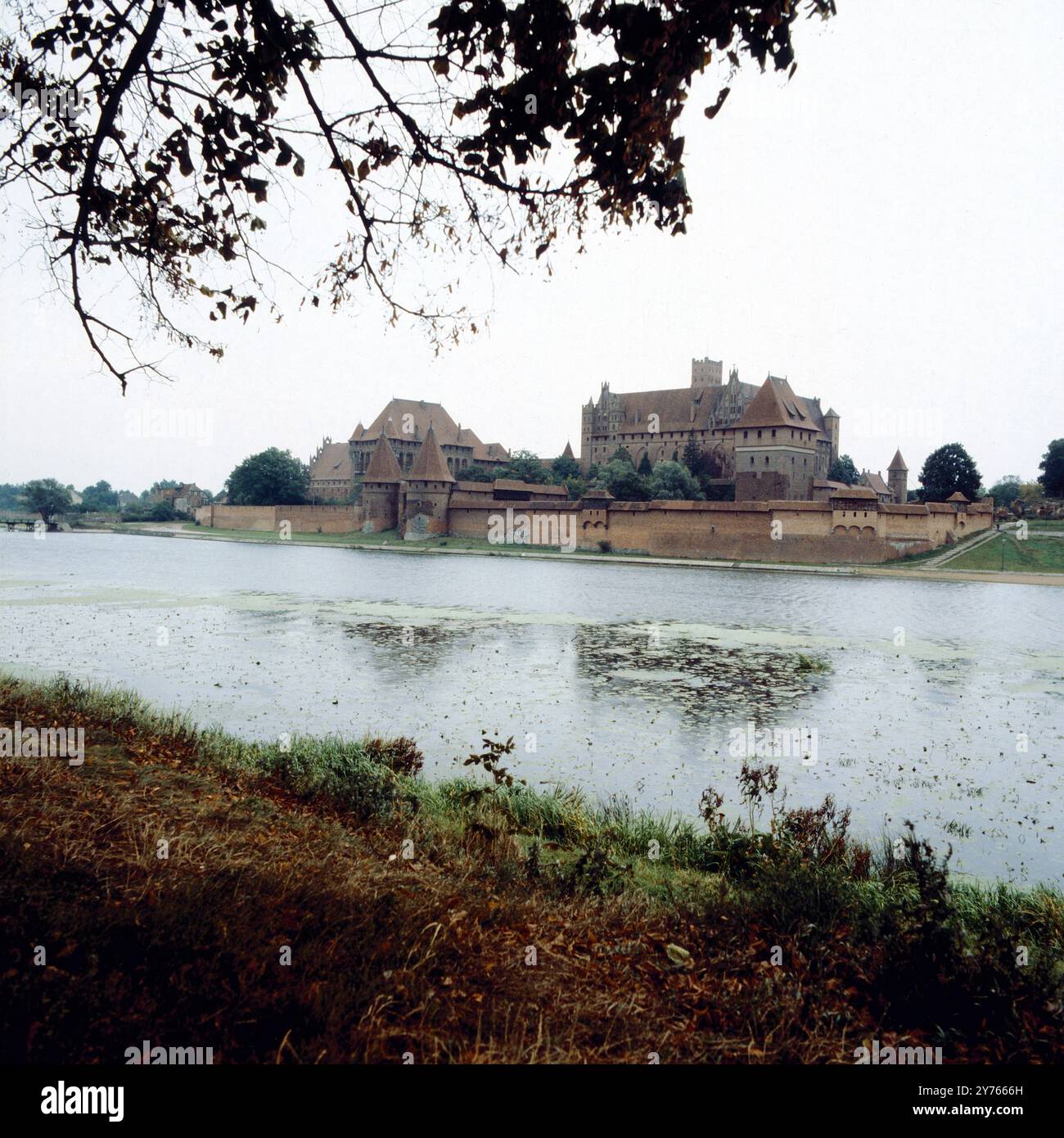 Die Marienburg (Zamek Malbork) des deutschen Mittelalterordens zwischen 1309 und 1454 in Malbork an der Nogat in der Woiwodschaft Pommern im Norden Polens, Polen um 1988. Stockfoto