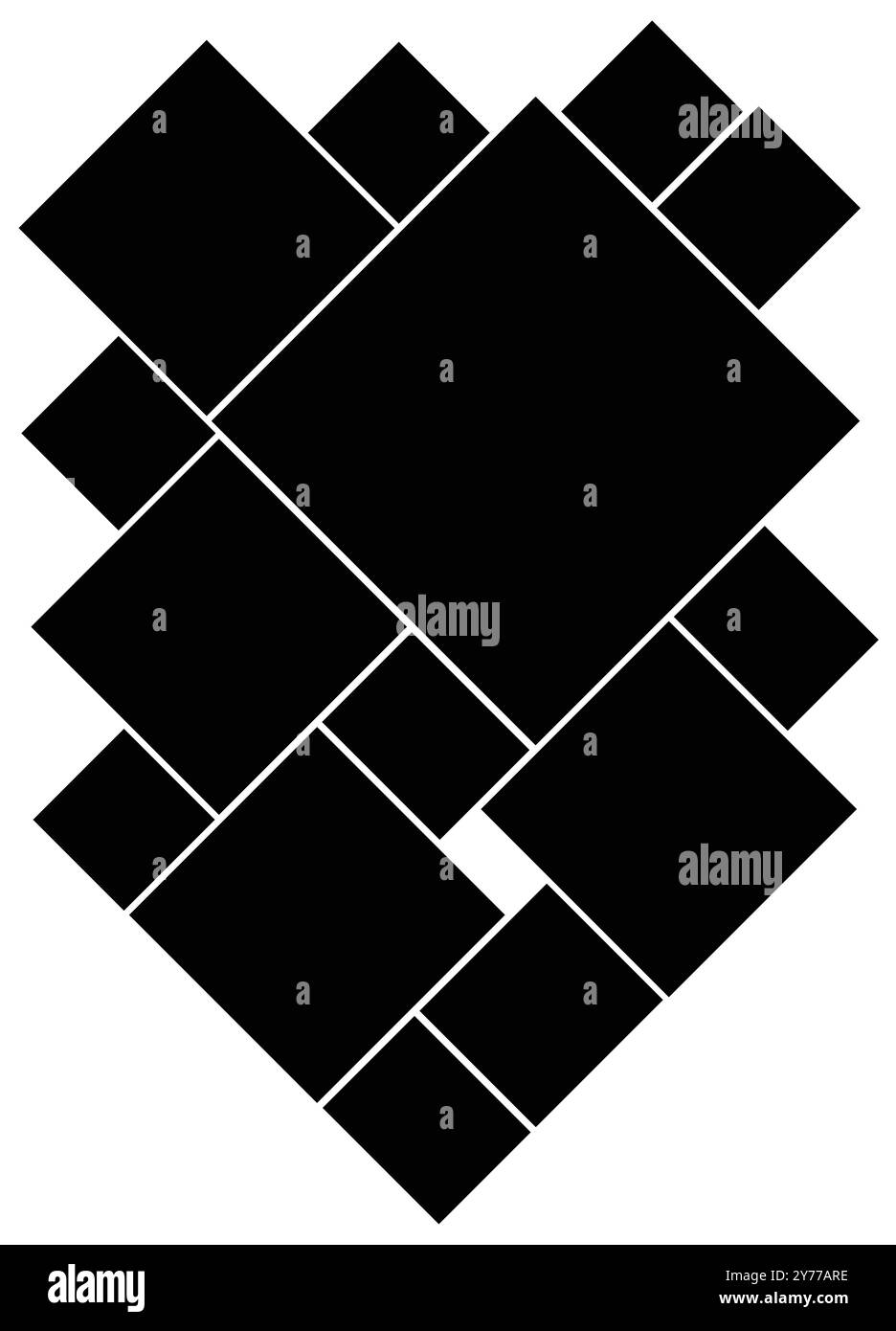 Layoutvorlage für Fotocollage Stock Vektor