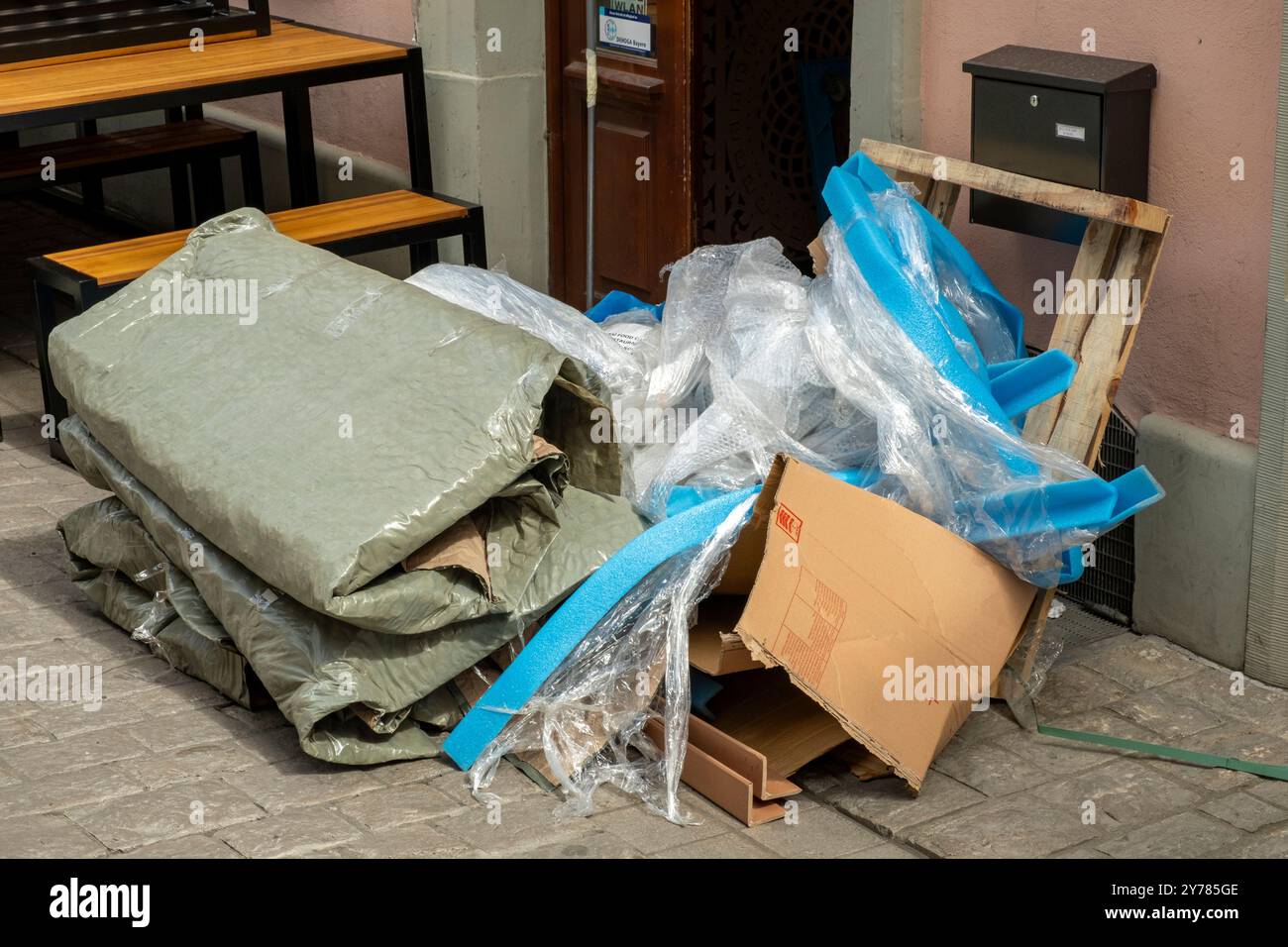 Sperrmüll Stockfoto