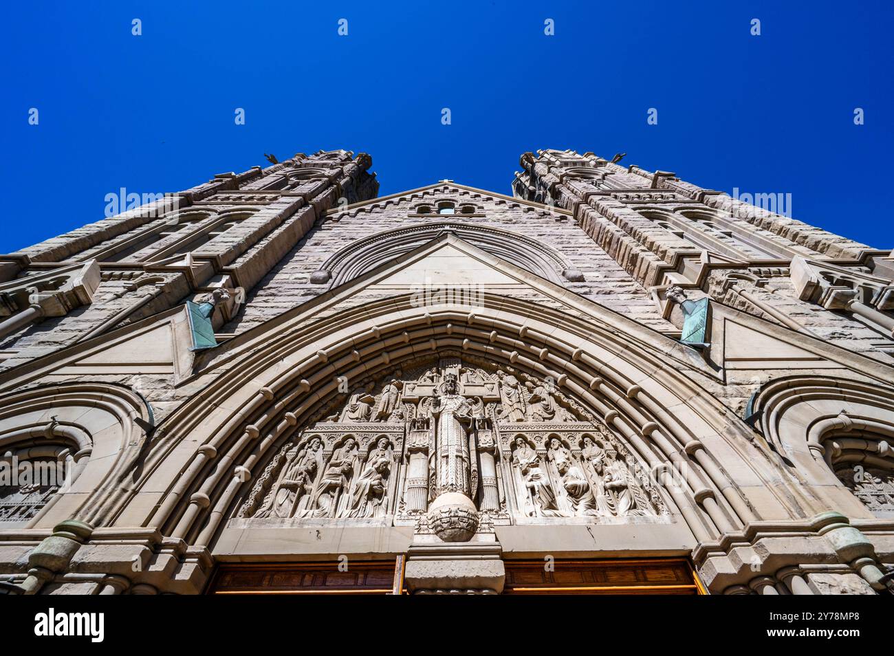 Kathedrale der Madeleine Salt Lake City Utah im Herbst 2024 Stockfoto