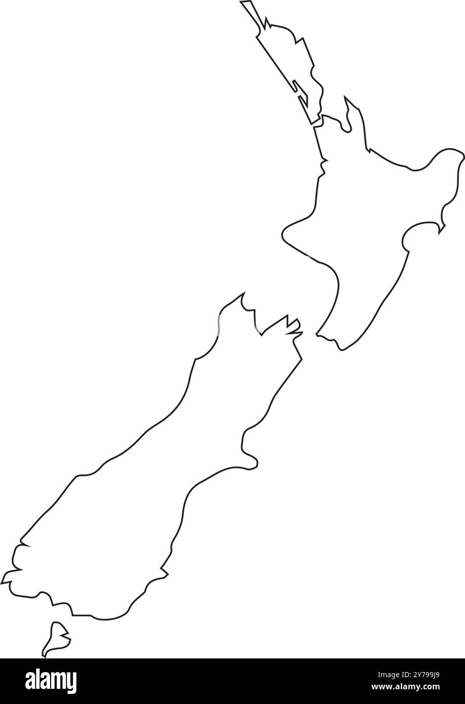 neuseeland Karte Symbol Vektor Illustration Symbol Design Stock Vektor