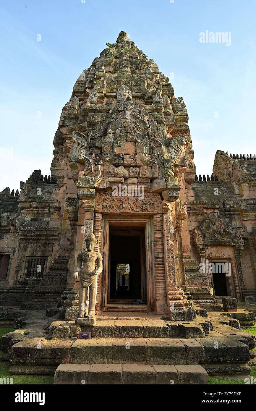 Der Phanom Sung Historical Park ist eine archäologische Stätte in Thailand, die die Ruinen von Prasat Phanom Sang, einem Tempelkomplex des HinduKhmer-Reiches, umfasst Stockfoto