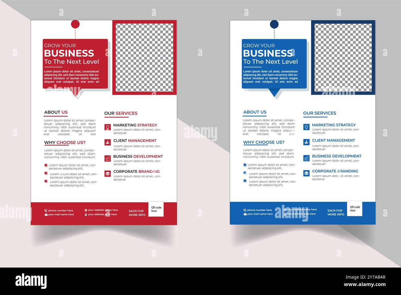 Professionelle Business Business Flyer Vorlage oder Vektor Stock Vektor