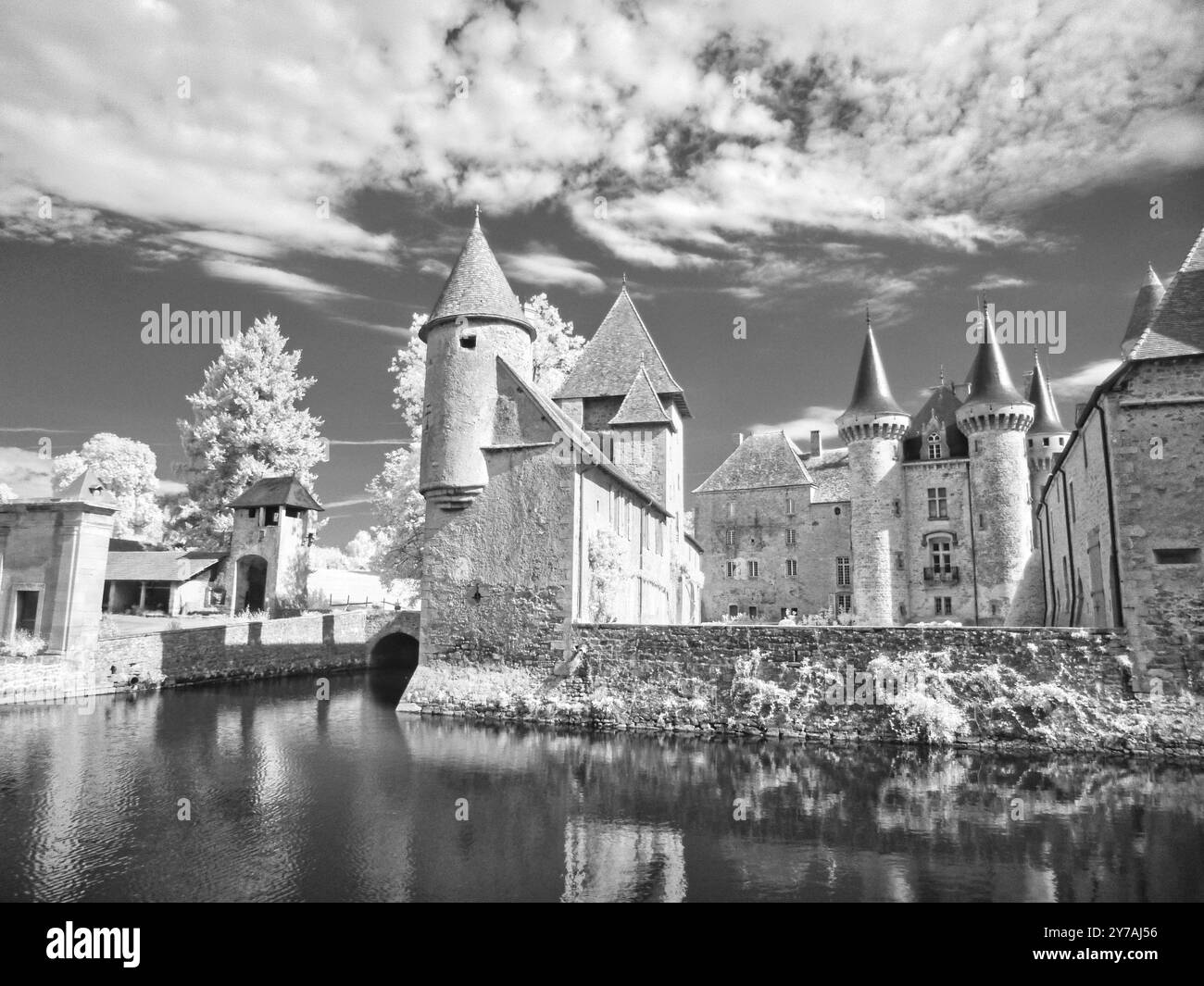 Château de La Clayette, Pays Charollais-Brionnais, Saône-et-Loire, Burgandy, Frankreich Stockfoto