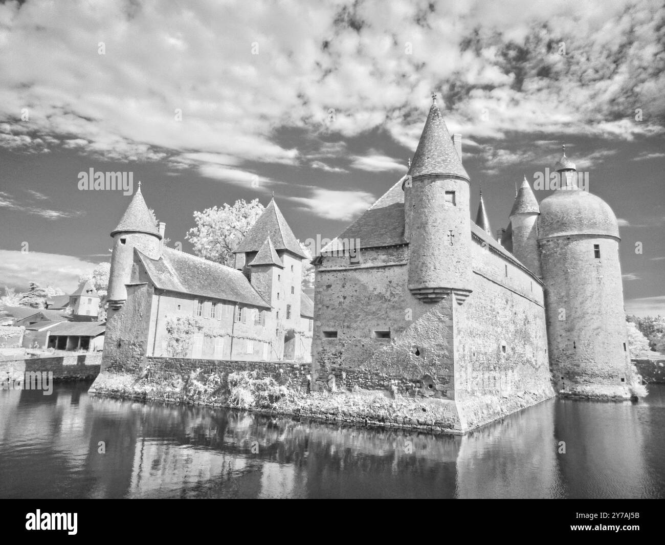 Château de La Clayette, Pays Charollais-Brionnais, Saône-et-Loire, Burgandy, Frankreich Stockfoto