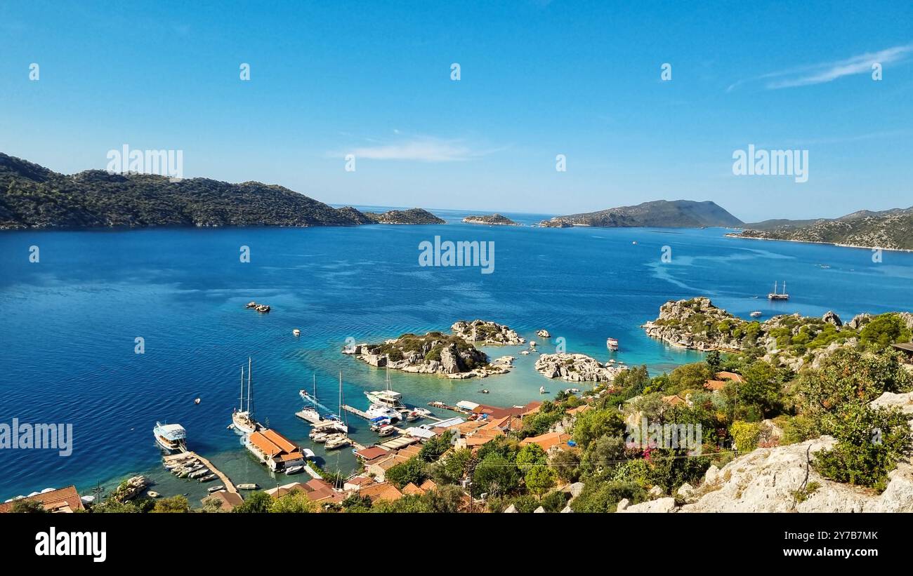 Demre kekova überschwemmte die Stadt antalya türkei Stockfoto