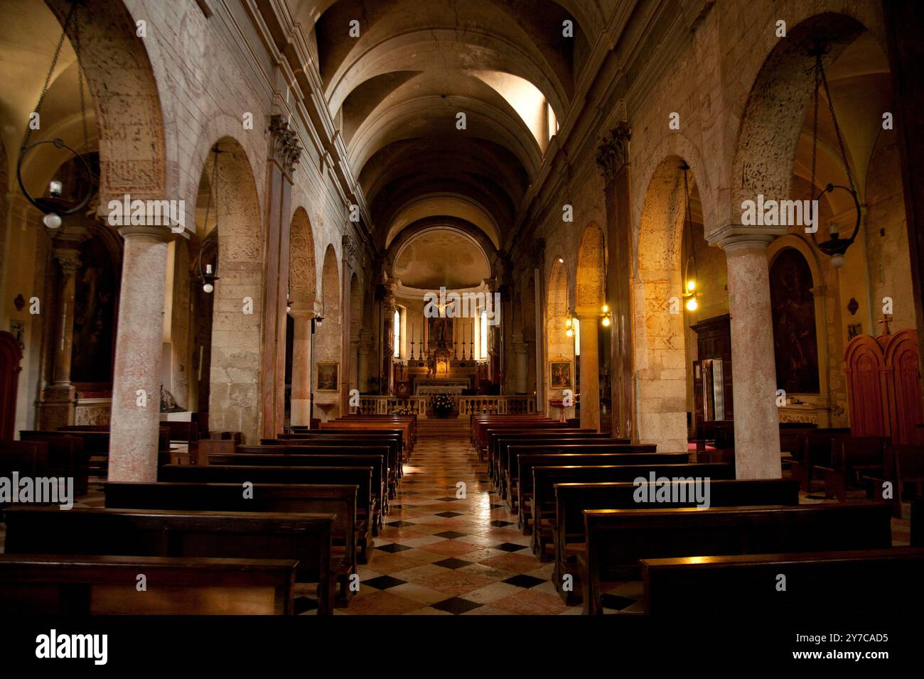 Pieve di San Floriano Martyre, San Pietro in Cariano, Provinz Verona, Valpollicella. Veneto Italien Stockfoto