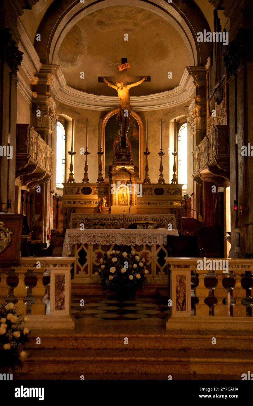 Pieve di San Floriano Martyre, San Pietro in Cariano, Provinz Verona, Valpollicella. Veneto Italien Stockfoto