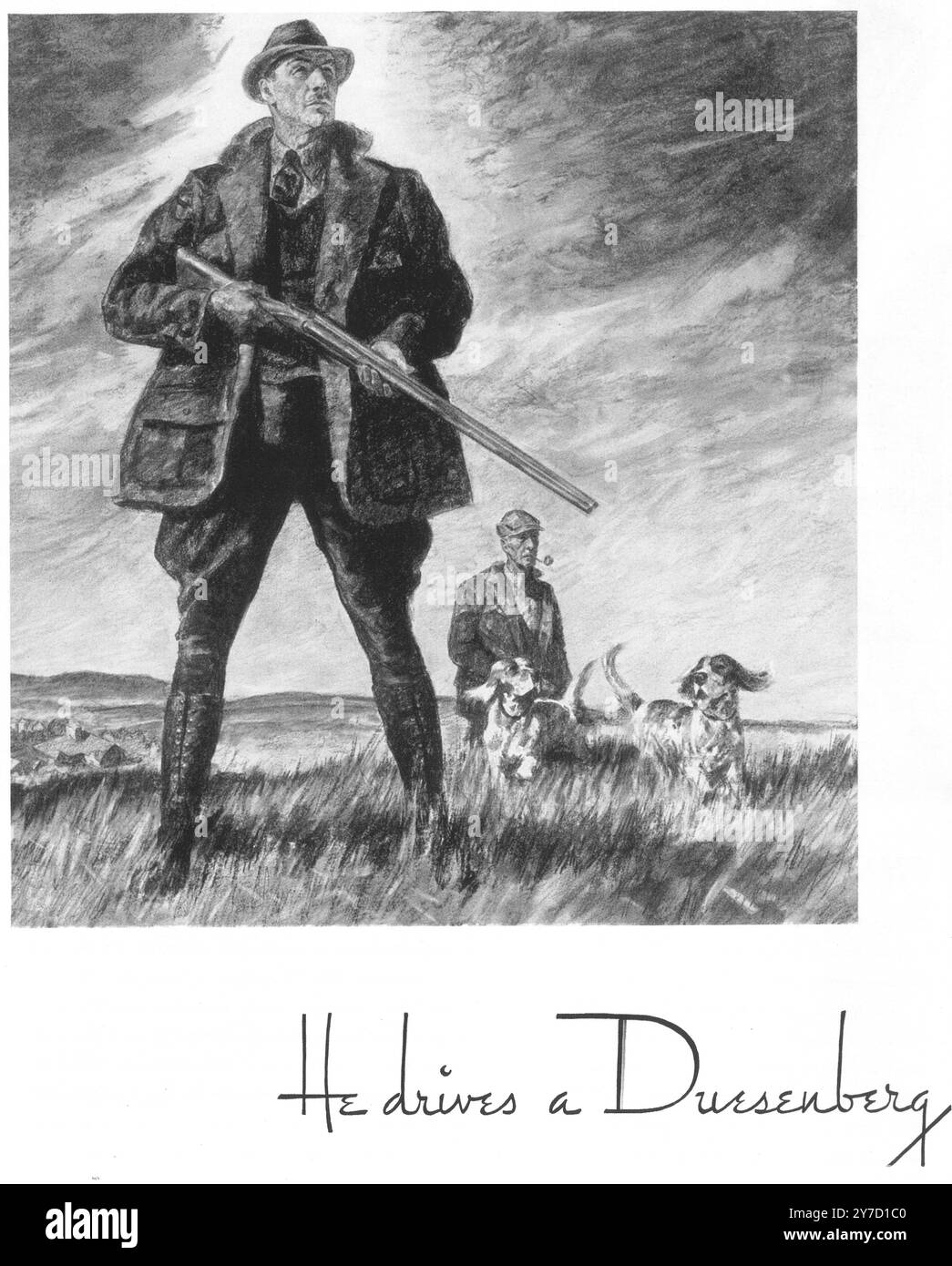 1934 Duesenberg 2 – „Er fährt einen Duesenberg“ Stockfoto