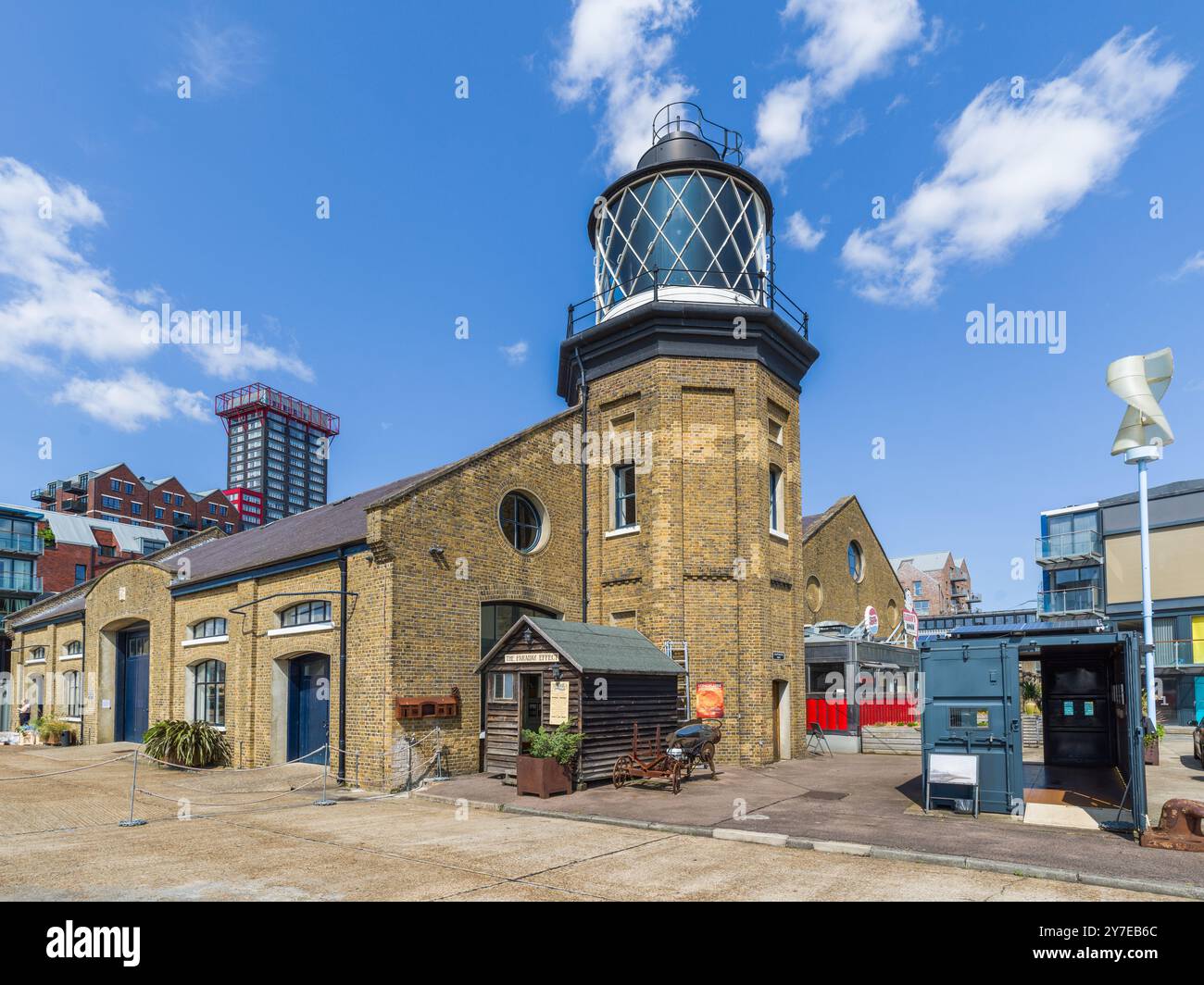 Trinity Buoy Wharf, London Lighthouse Stockfoto
