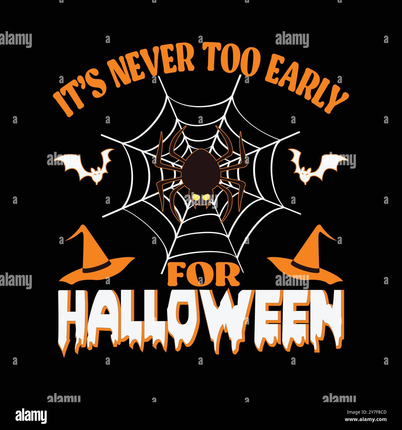 Es ist nie zu früh für Halloween-Vektor-Illustration Stock Vektor