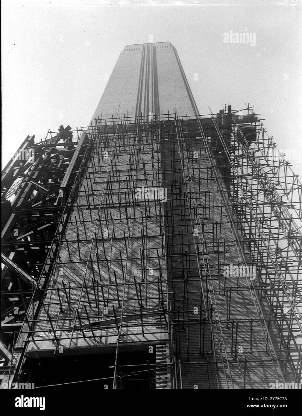 Bau des South Bank Power Station London - 29. August 1952 Stockfoto