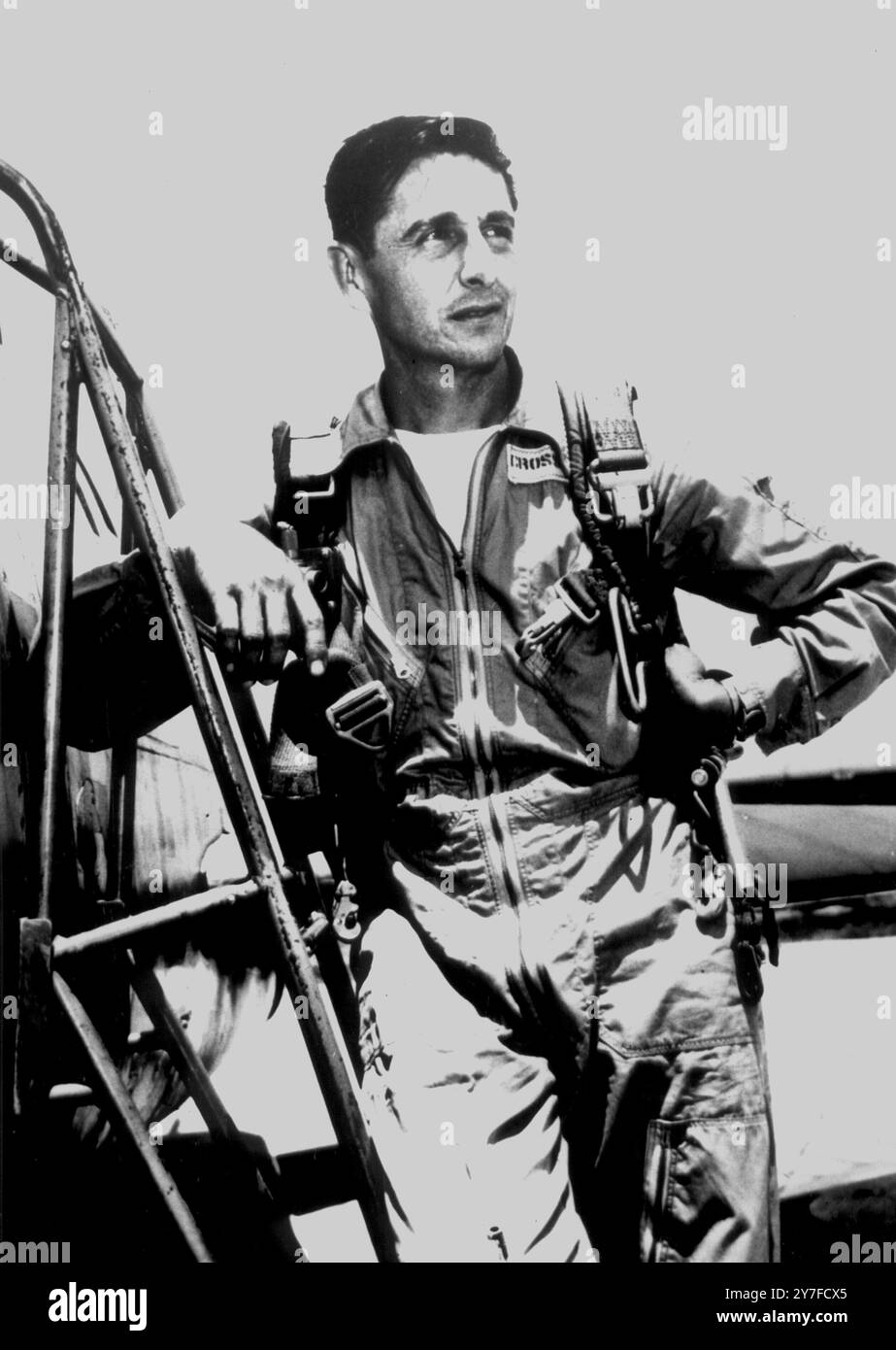 Scott Crossfield, Testpilot und Luftfahrtingenieur 26. Dezember 1957 Stockfoto