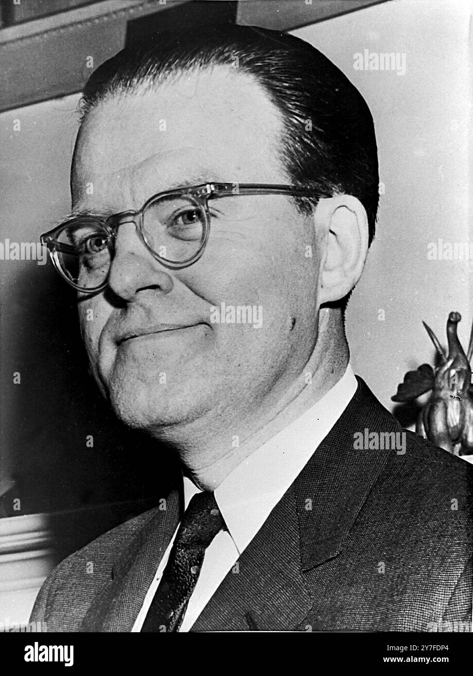 Ivo Andric bosnischer Nobelpreisträger in Belgrad, Jugoslawien 25. Oktober 1960 Stockfoto