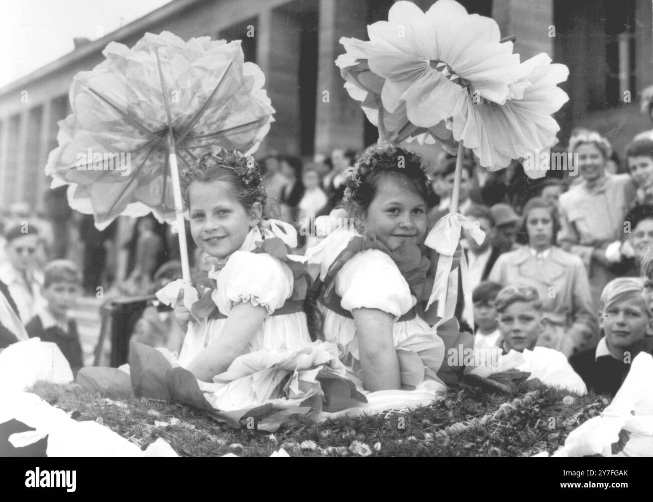 Eine Parade im Zusammenhang mit dem Berliner Filmfestival - 14. Juni 1951 Stockfoto