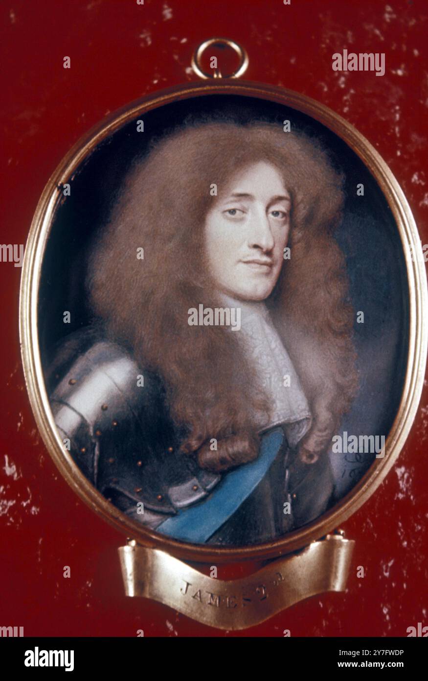 Porträt von James, Duke of York (1633-1701 – später James II.) im National Maritime Museum – König von England und Schottland (als James VII.) ab 1685, zweiter Sohn von Karl I. Er folgte Karl II. James heiratete Anne Hyde 1659 (1637–71). Stockfoto