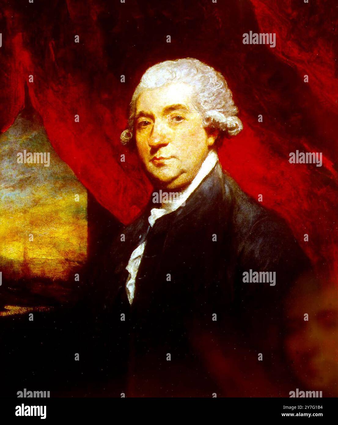 James Boswell, Porträt von Joshua Reynolds Stockfoto