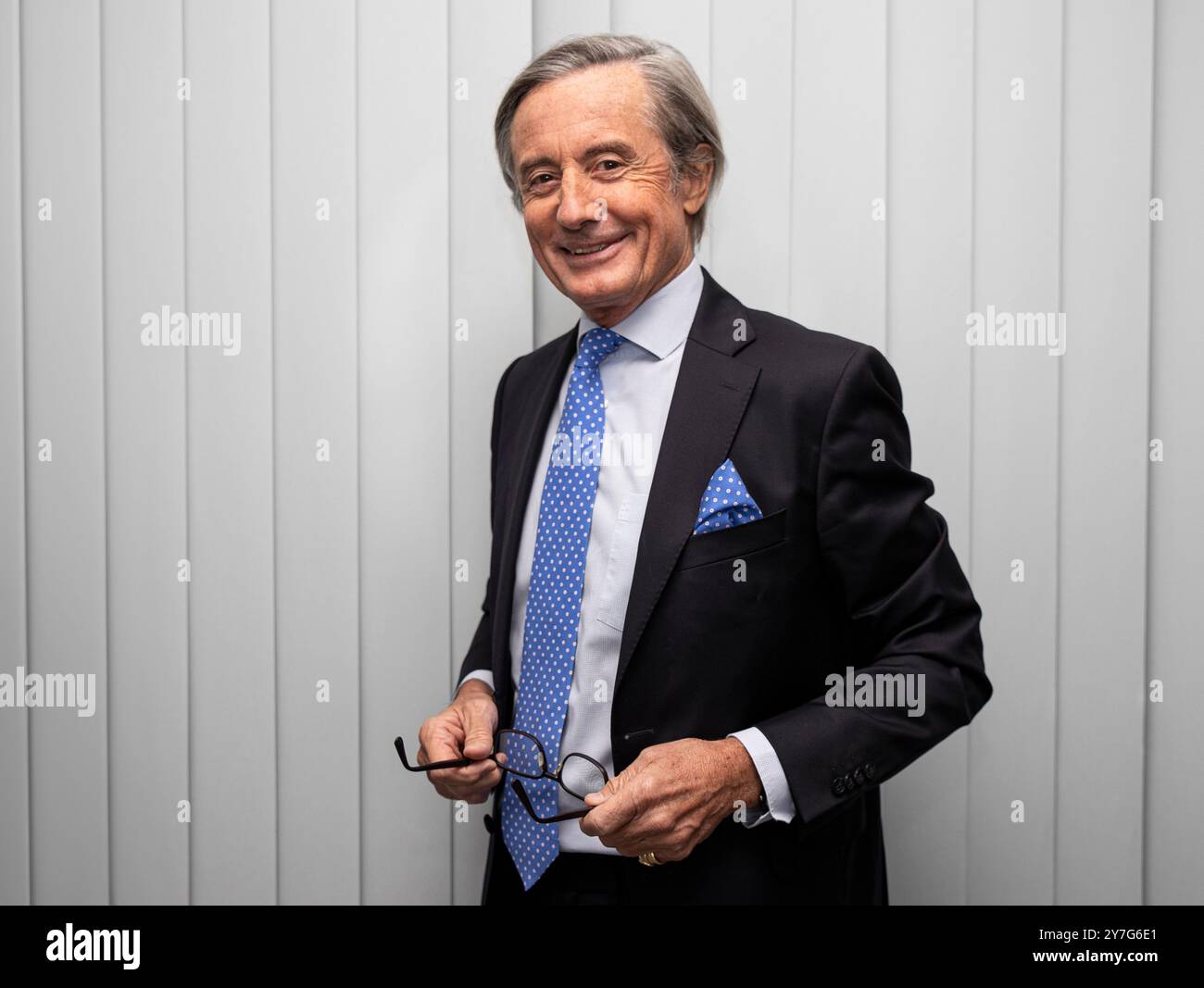 Peter Launsky-Tieffenthal ist ein österreichischer Spitzen-Diplomat. Er war Unterstaatssekretär der Vereinten Nationen für Kommunikation und Öffentlichkeitsarbeit und von 2015 bis 2017 leitete er als Sektionschef die Sektion VII im Bundesministerium für Europa, Integration und Äußeres. Im Bild: Peter Launsky-Tieffenthal am 27. September 2024 in Wien. // Peter Launsky-Tieffenthal ist ein österreichischer Diplomat. Er war Untergeneralsekretär der Vereinten Nationen für Kommunikation und Öffentlichkeitsarbeit und leitete von 2015 bis 2017 die Sektion VII im Bundesministerium für Europa, Stockfoto