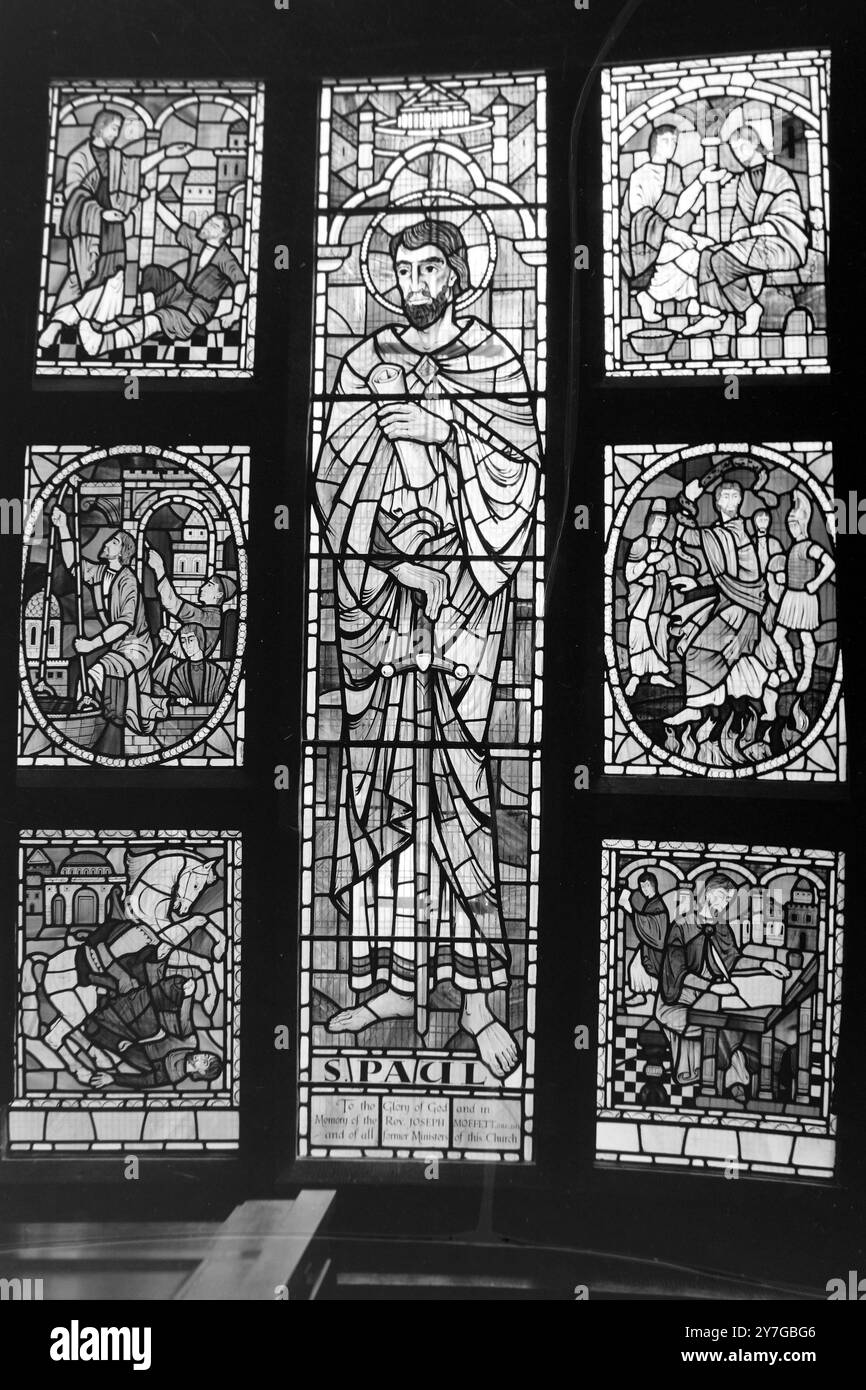 CROWN COURT CHURCH LONDON MEMORIAL WINDOW; 28. NOVEMBER 1964 Stockfoto