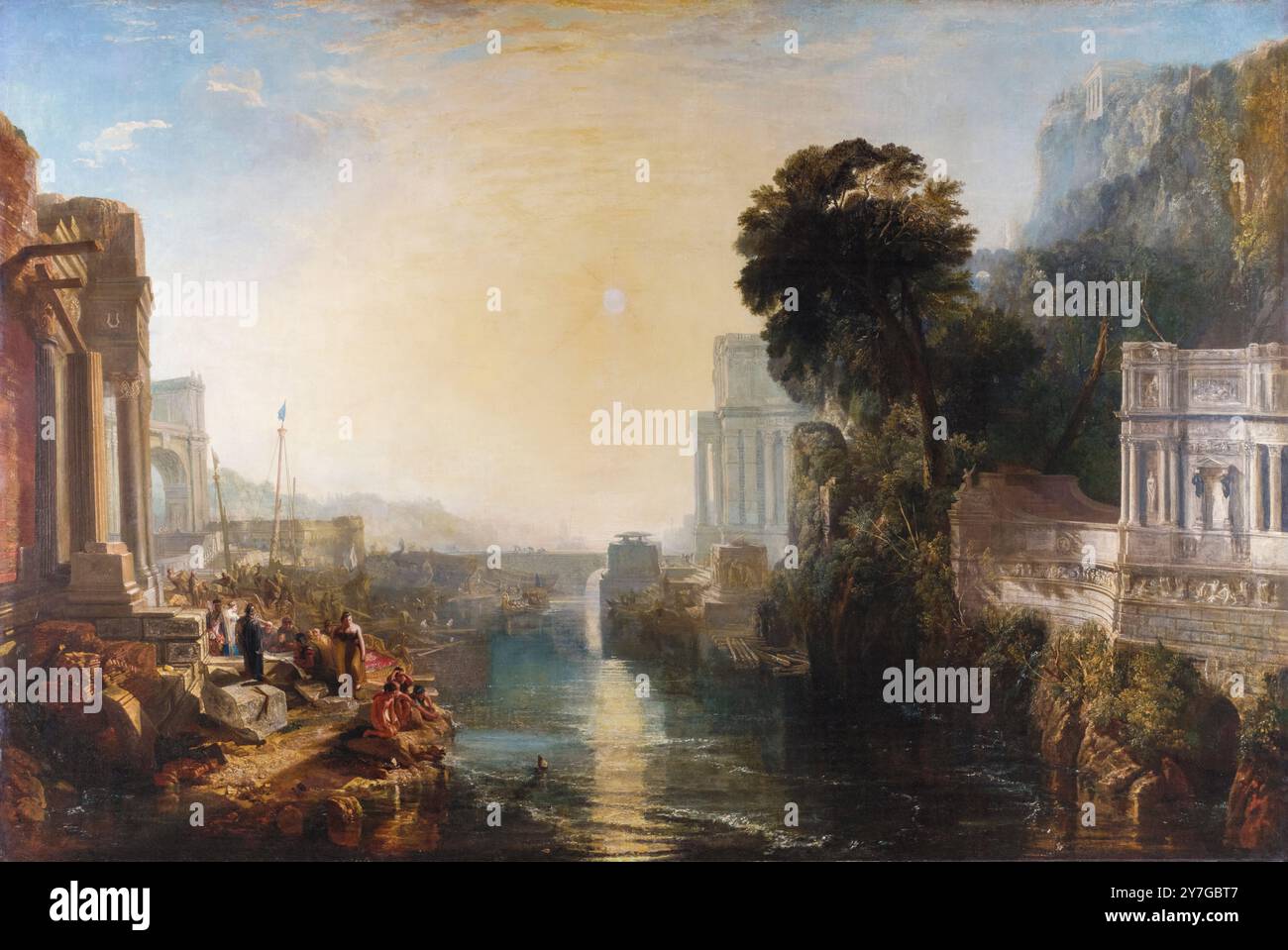 JMW Turner, Dido Building Carthage, OR, der Aufstieg des Karthagischen Reiches, Gemälde in Öl auf Leinwand, 1815 Stockfoto