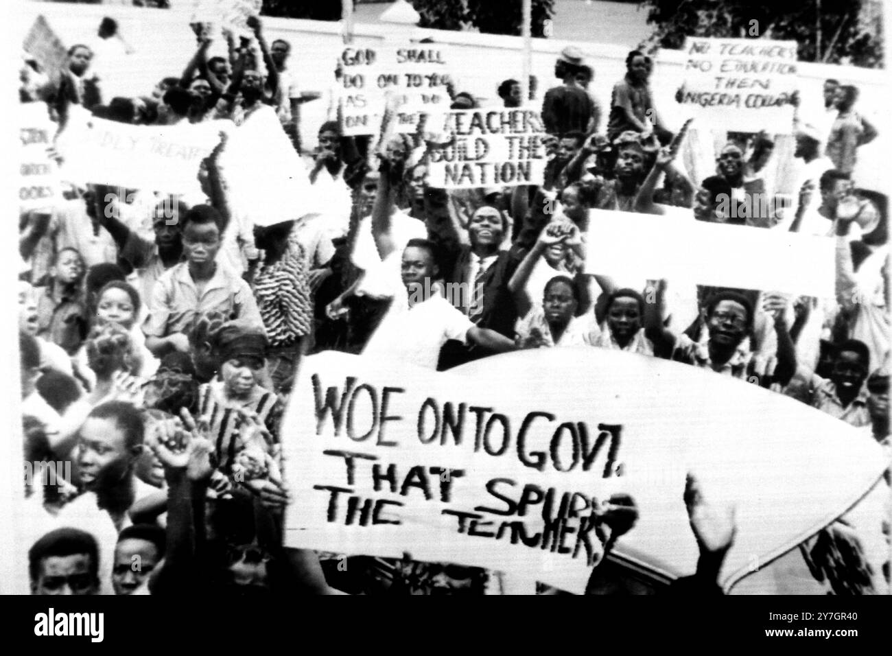 LAGOS TEACHERS DMONSTRATE IN NIGERIA ; 1. OKTOBER 1964 Stockfoto