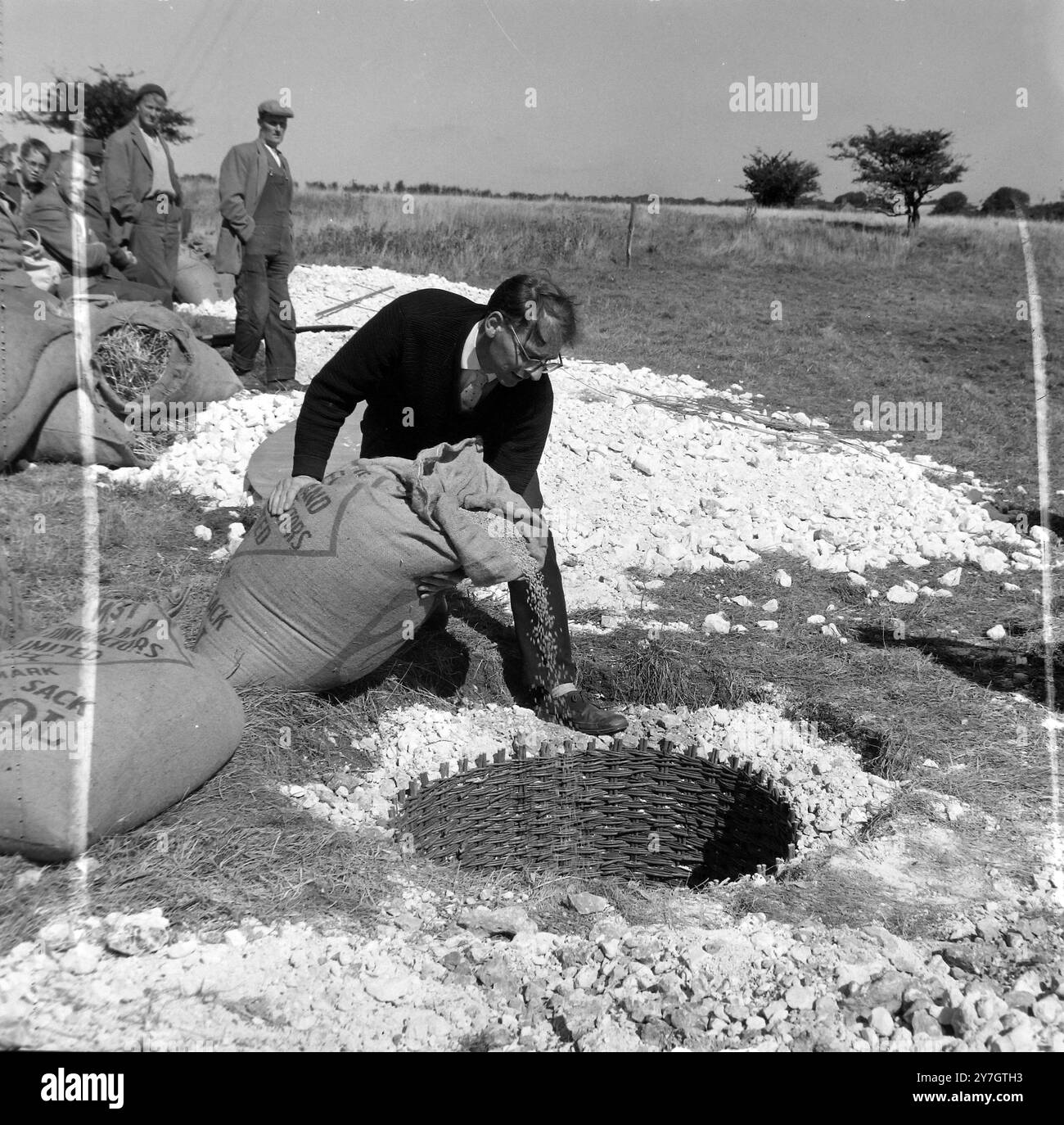 SALISBURY ANTIKE LANDWIRTSCHAFTSMETHODEN ; 23. SEPTEMBER 1964 Stockfoto