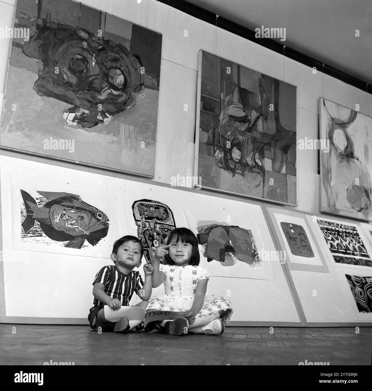 AUSSTELLUNGEN MALAYSISCHE KUNST IN LONDON; 16. SEPTEMBER 1964 Stockfoto