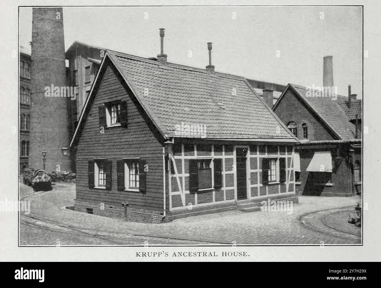 KRUPPS AHNENHAUS. Aus dem Artikel DIE GRÜNDER DER KRUPP-BETRIEBE. Von E. Schrodter. Aus dem Engineering Magazine widmet sich Industrial Progress Volume XX 1900 - 1901 The Engineering Magazine Co Stockfoto