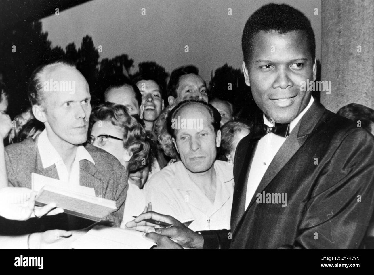 BERLIN FILM FESTIVAL MIT FERNSEHSTAR SIDNEY POITIER; 29. JUNI 1964 Stockfoto