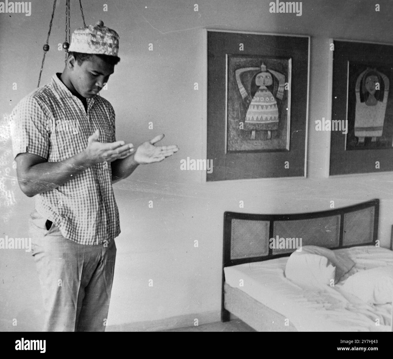 US-AMERIKANISCHER BOXMEISTER CASSIUS MARCELIUS CLAY MUHAMMAD ALI IN KAIRO / ; 5. JUNI 1964 Stockfoto