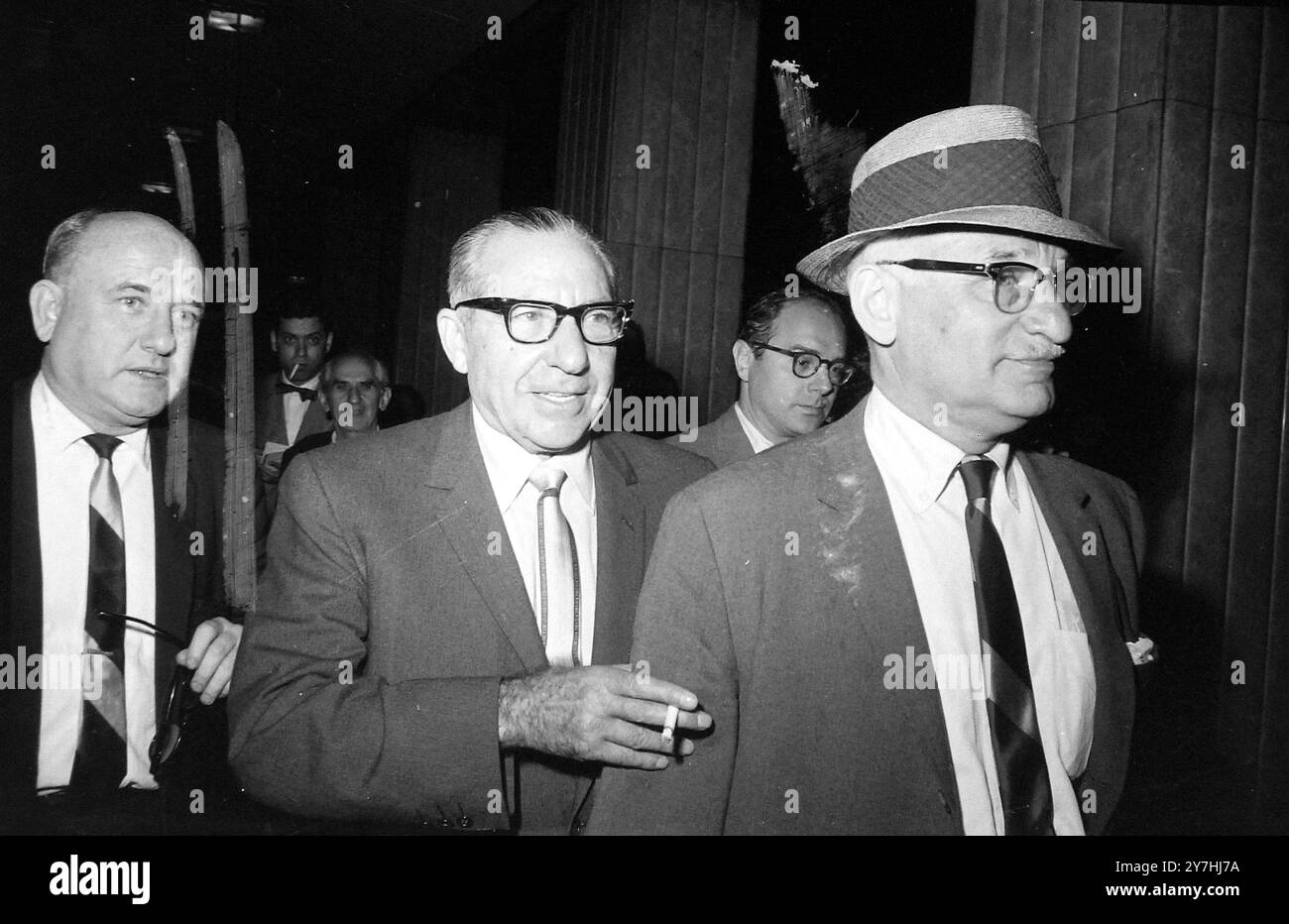 FRANK COSTELLO WURDE AM 5. JUNI 1964 IN NEW YORK VERHÖRT Stockfoto