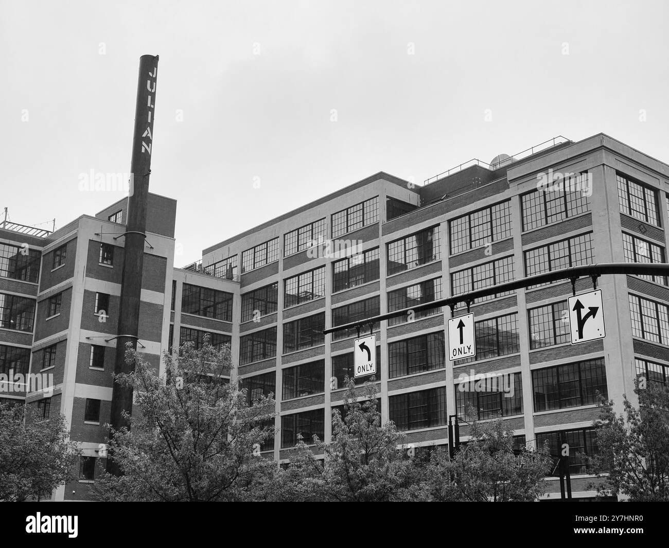 Das Gebäude der Julian and Kokenge Company, heute bekannt als Julian, eine ehemalige Schuhfabrik in der Innenstadt von Columbus Ohio. Stockfoto