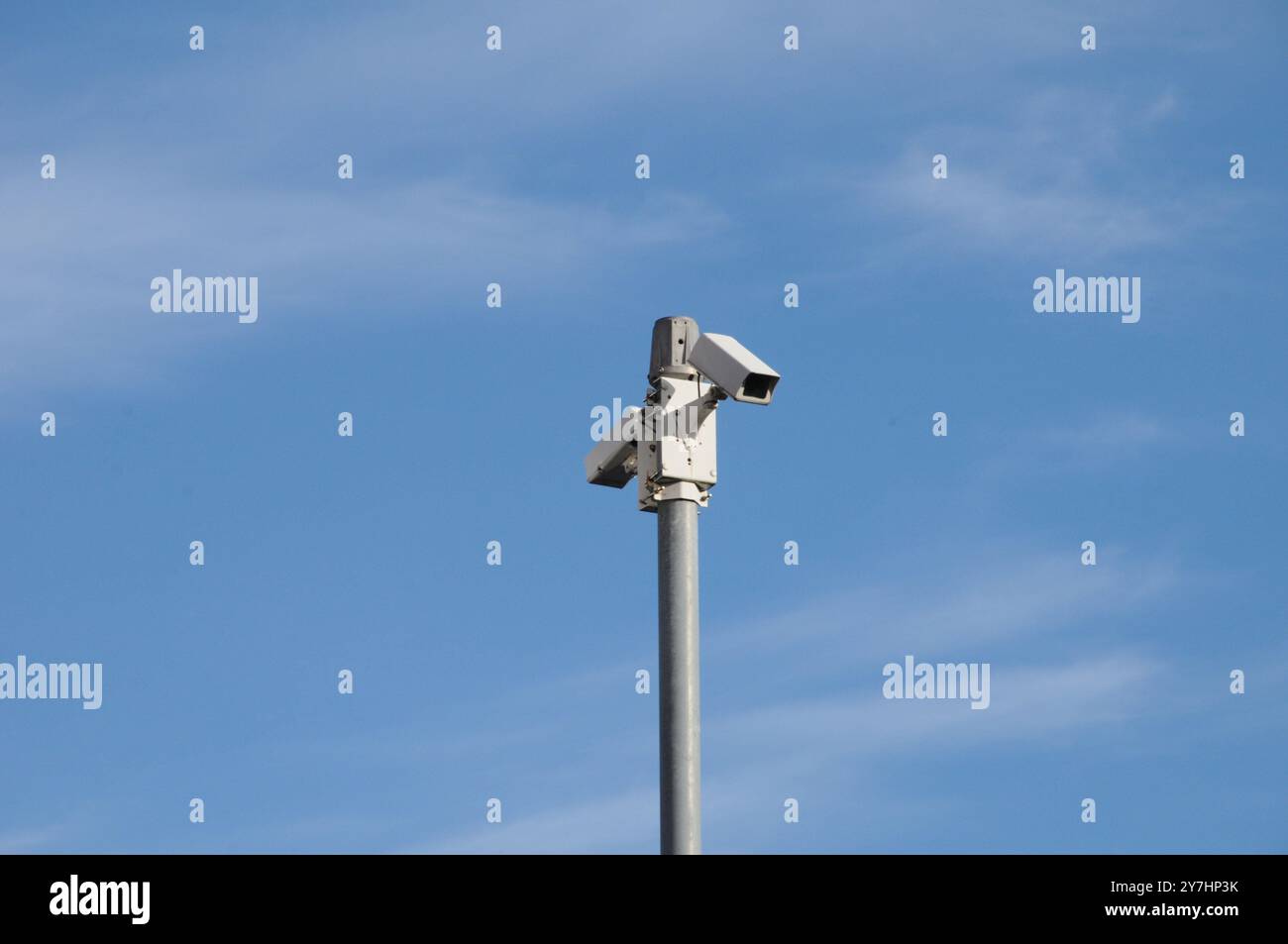 Kastrup/Copenhagen/ Denmark/29 September 2024/.CCTV-Kameras und Überwachungskameras in Kastrup (Foto. Francis Joseph Dean/Dean Pictures) (nicht für kommerzielle Zwecke) Stockfoto