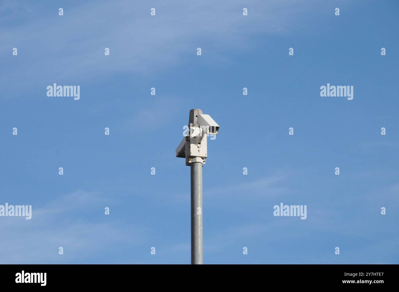 Kastrup/Copenhagen/ Denmark/29 September 2024/.CCTV-Kameras und Überwachungskameras camra in Kastrup Photo. Bilder von Francis Joseph Dean/Dean sind nicht für kommerzielle Zwecke bestimmt Stockfoto