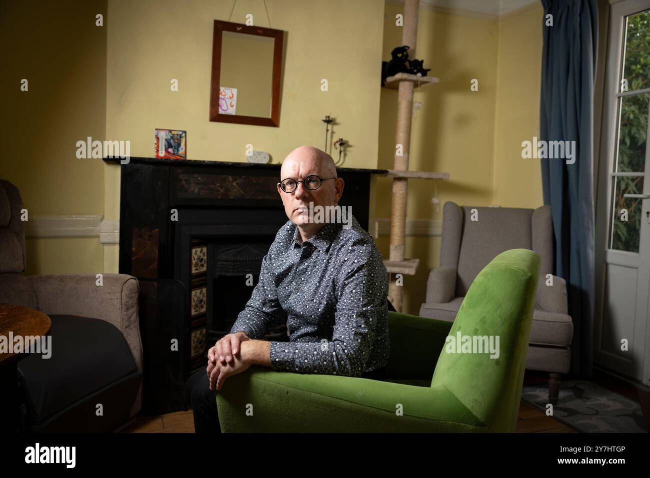 Porträt von Michael Biggs Professor für Soziologie, London, England, Vereinigtes Königreich Stockfoto