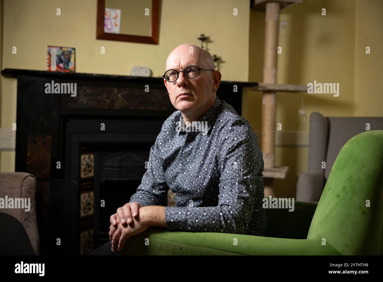 Porträt von Michael Biggs Professor für Soziologie, London, England, Vereinigtes Königreich Stockfoto