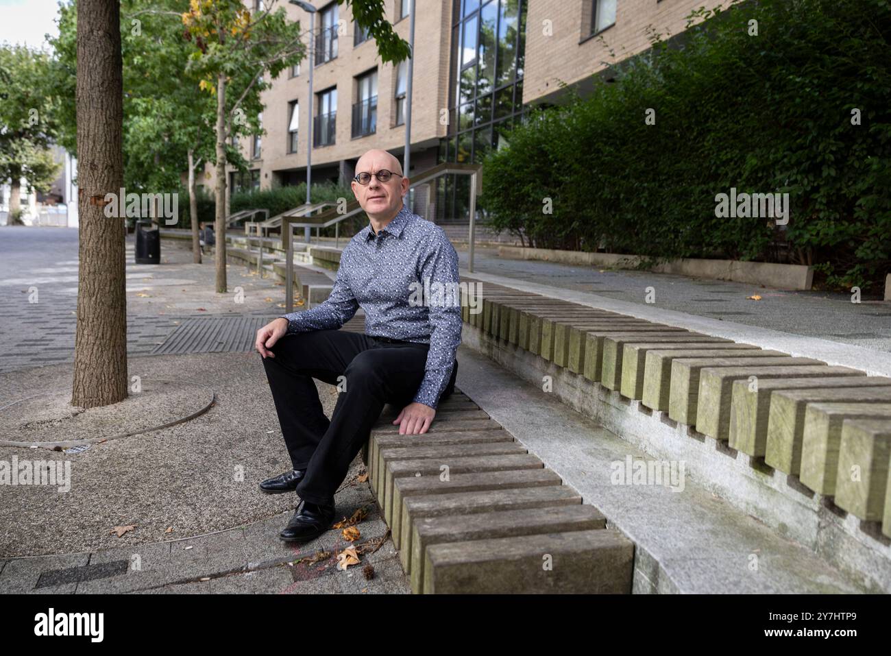 Porträt von Michael Biggs Professor für Soziologie, London, England, Vereinigtes Königreich Stockfoto