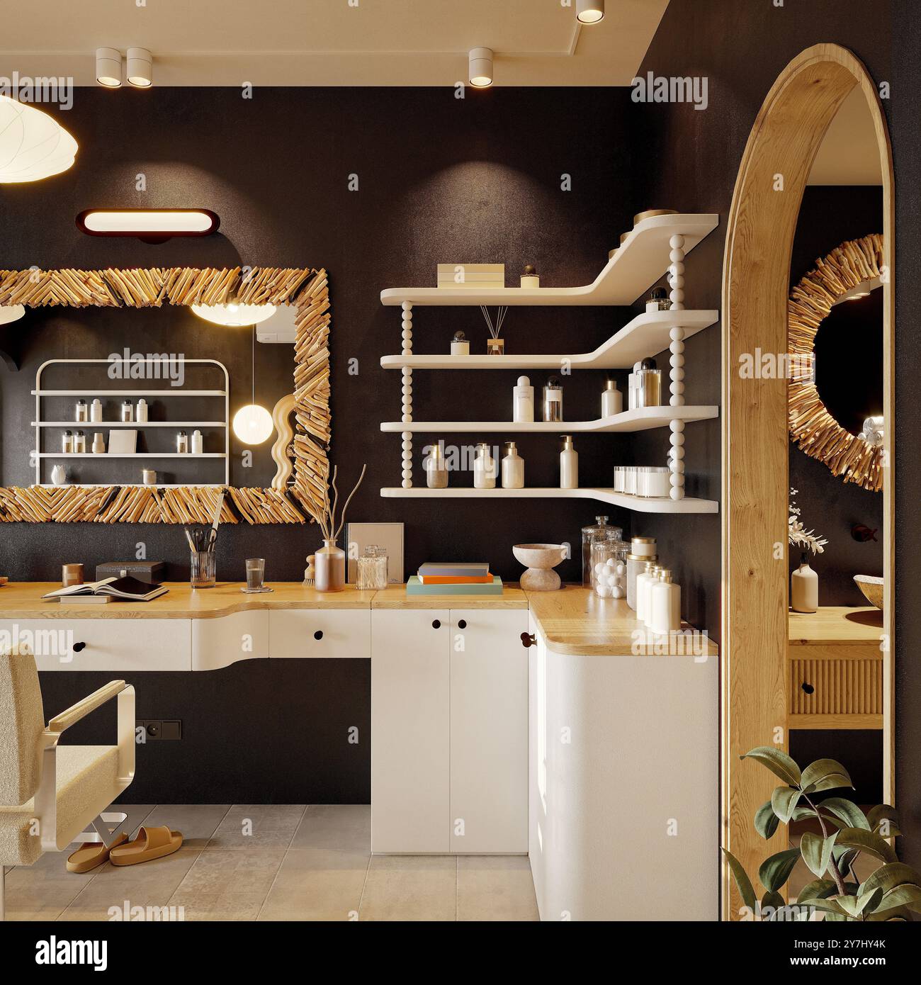 3D-Render von Shop Stockfoto