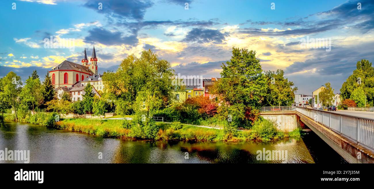 Altstadt von Hof, Deutschland Stockfoto