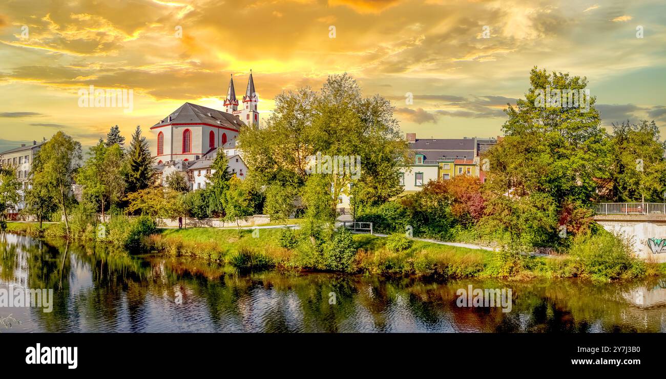 Altstadt von Hof, Deutschland Stockfoto