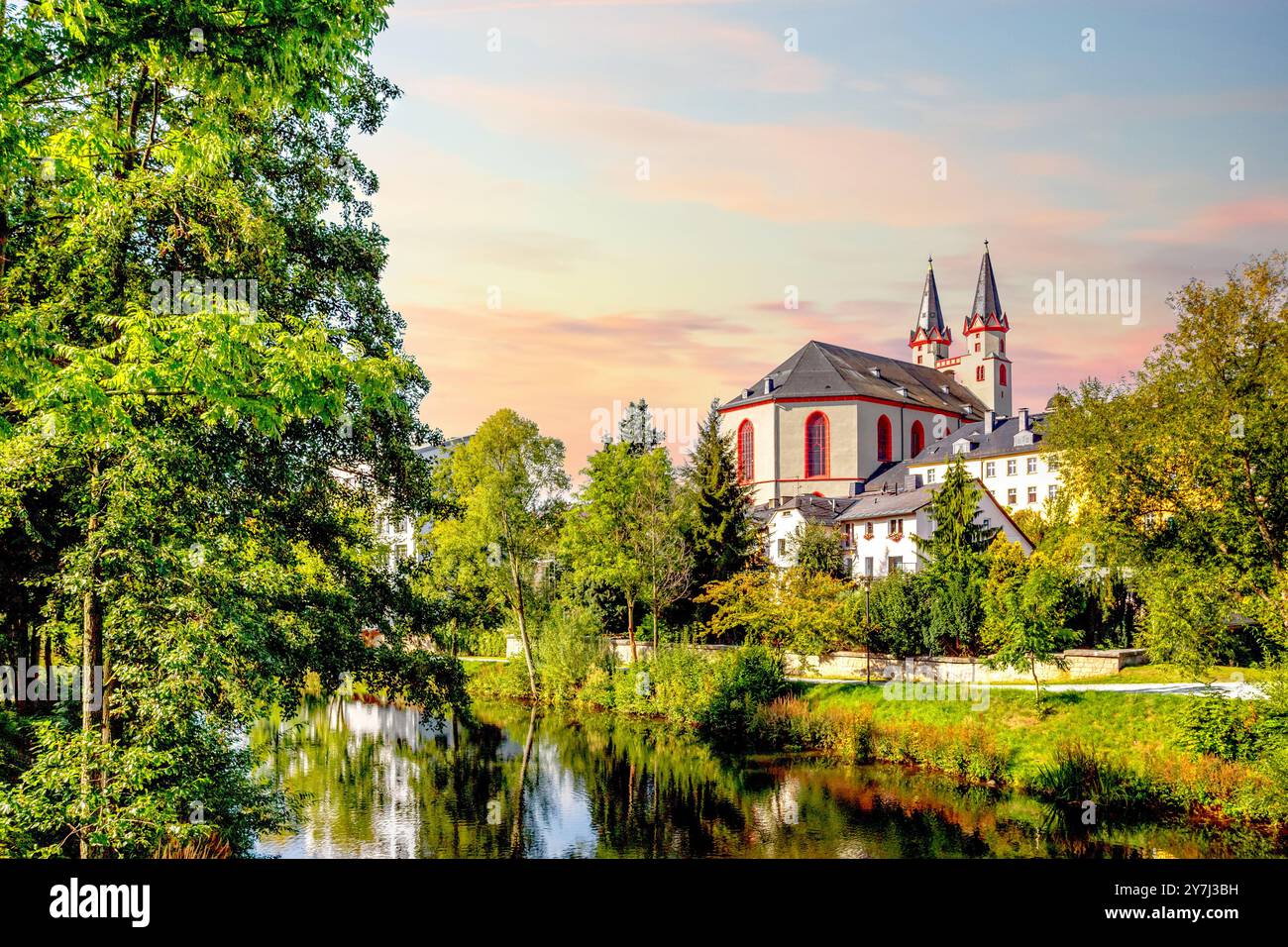 Altstadt von Hof, Deutschland Stockfoto