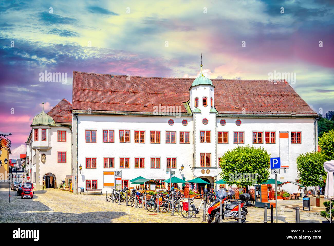 Altstadt von Immenstadt, im Allgäu, Deutschland Stockfoto