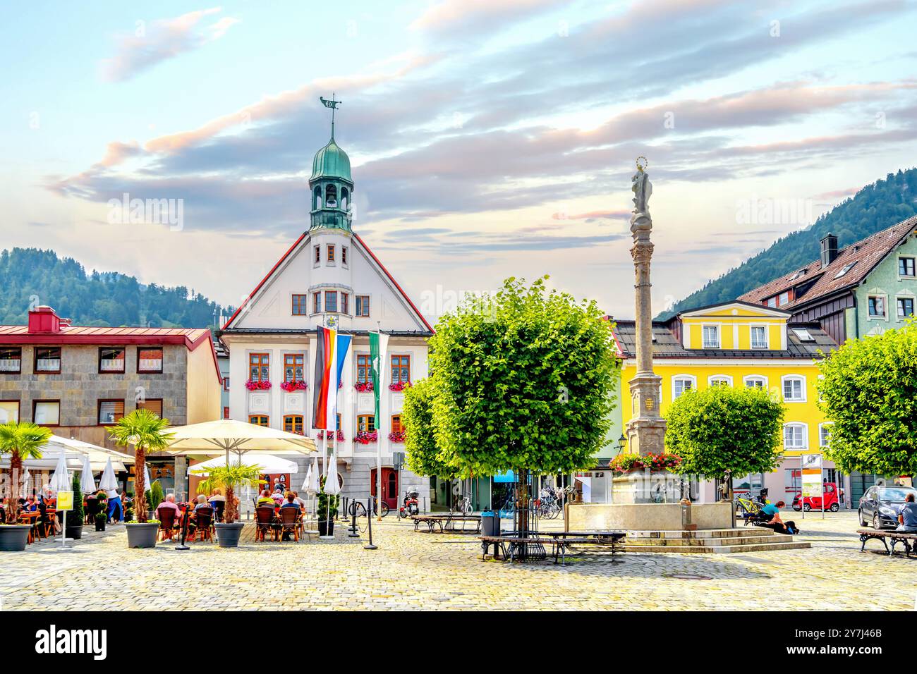 Altstadt von Immenstadt, im Allgäu, Deutschland Stockfoto