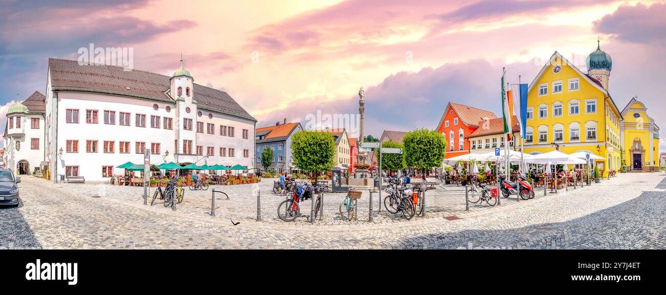 Altstadt von Immenstadt, im Allgäu, Deutschland Stockfoto