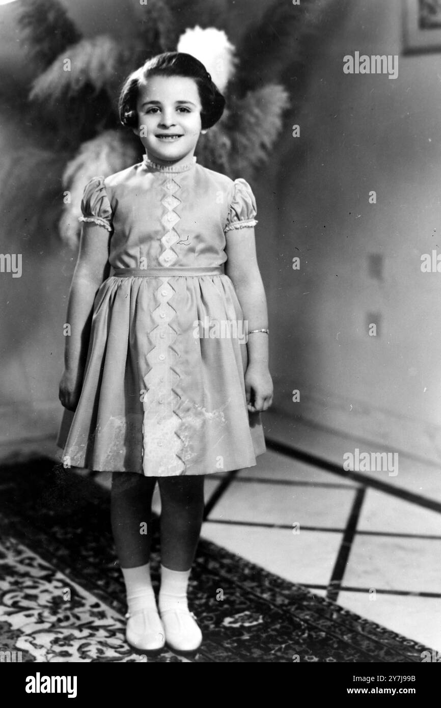 PRINZESSIN ALIA FEIERT IHREN 8. GEBURTSTAG IN AMMAN, JORDANIEN; 20. FEBRUAR 1964 Stockfoto