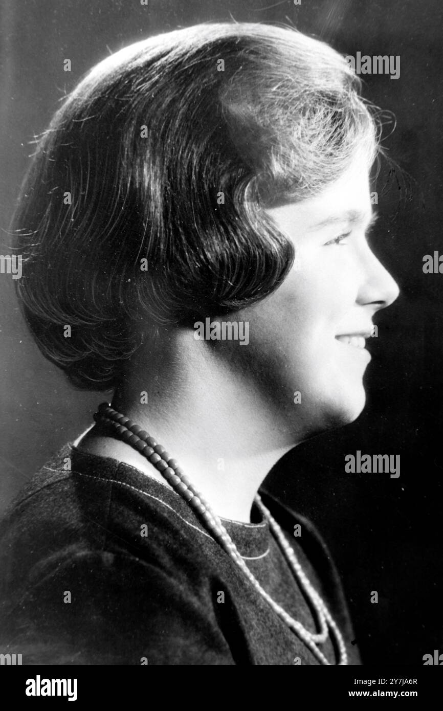 PRINZESSIN MARIA CHRISTINE PORTRÄT ZUM 17. GEBURTSTAG ; 17. FEBRUAR 1964 Stockfoto