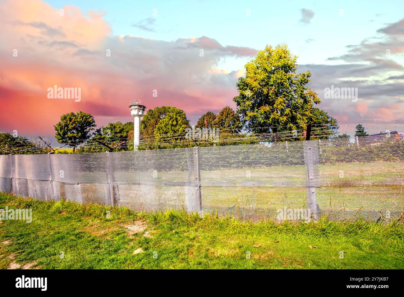 Innerdeutsche Grenze Moedlareuth, Deutschland Stockfoto